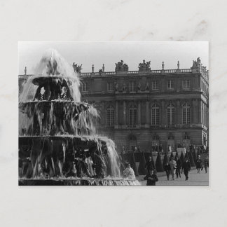 Cartão Postal Palácio vintage França Versalhes Pirâmide fonte