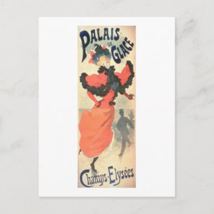 Cartão Postal Palais de Glace, Champs Elysee, Paris, 1894 (colo