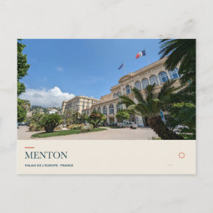 Cartão Postal Palais de l’Europe em Menton