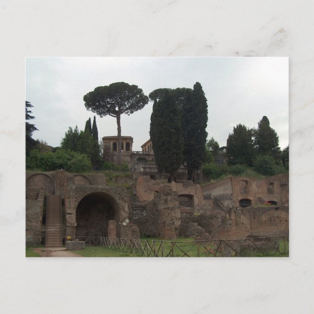 Cartão Postal Palatine Hill em Roma, Itália (Frente)