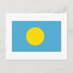 Cartão Postal Palau Flag