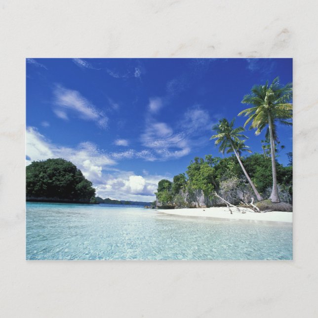 Cartão Postal Palau, Ilhas Rochosas, Ilha Honeymoon, Mundo (Frente)