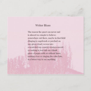 Cartão Postal Palavra para Escritores