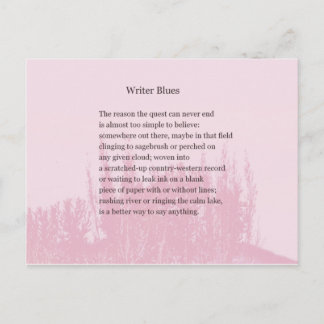 Cartão Postal Palavra para Escritores