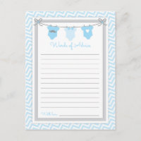 Palavras de Chá de fraldas de Clothesline para cin