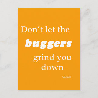 Cartão Postal Palavras de encorajamento quando os tempos são mau