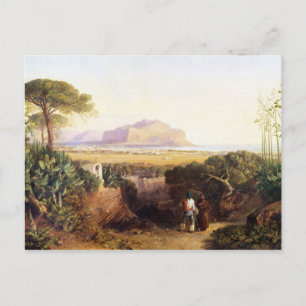 Cartão Postal Palermo, Sicília, 1847 (petróleo na canvas)