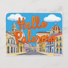 Cartão Postal Palermo, Sicília, Itália