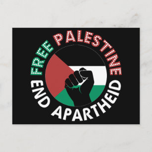 Cartão Postal Palestina livre acaba com o apiteu sinalizador neg