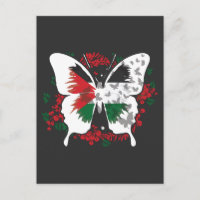 Palestina Sinalizador Palestinos Borboleta Gráfico