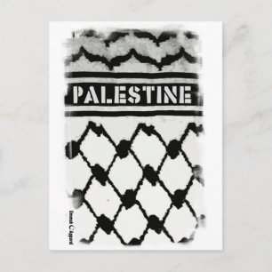 Cartão Postal Palestine Keffiyah