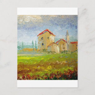 Cartão Postal Paleta de aldeia da Toscânia