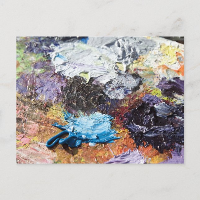 Cartão Postal Paleta de cores (Frente)