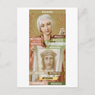 Cartão Postal Paleta de Cores de Sta. Verônica de Jerusalém (JM