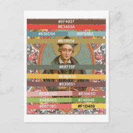 Cartão Postal Paleta de cores para Ruas. Ivo de Kermartin (BK 01