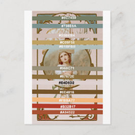 Cartão Postal Paleta de cores para Ruas. Joan of Arc (BF 01)