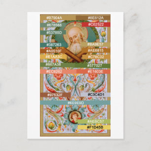 Cartão Postal Paleta de Cores para S. André o Apóstolo (JMAS 02)