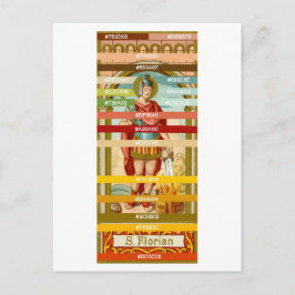 Cartão Postal Paleta de Cores para São Floriano de Lorch (BK 32)