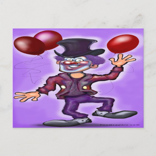 Cartão Postal Palhaço (Frente)