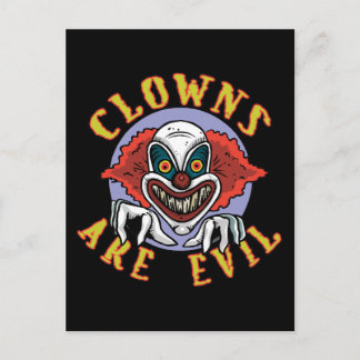 Cartão Postal Palhaços são Cartão-postal Mau