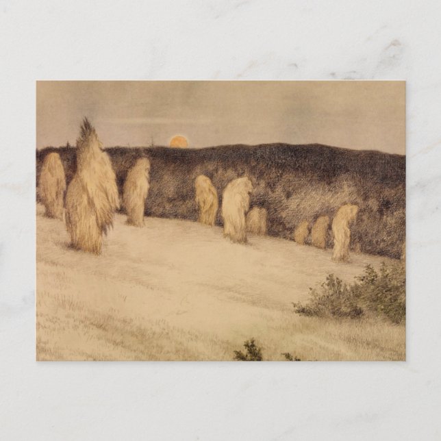 Cartão Postal Palhetas de Grain à Lua (Frente)