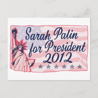 Cartão Postal Palin Lady Liberty