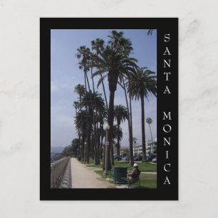 Cartão Postal Palisades Park Papais noeis Monica California