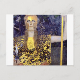 Cartão Postal Pallas Athena, Gustav Klimt