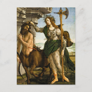 Cartão Postal Pallas e o Centauro por Sandro Botticelli