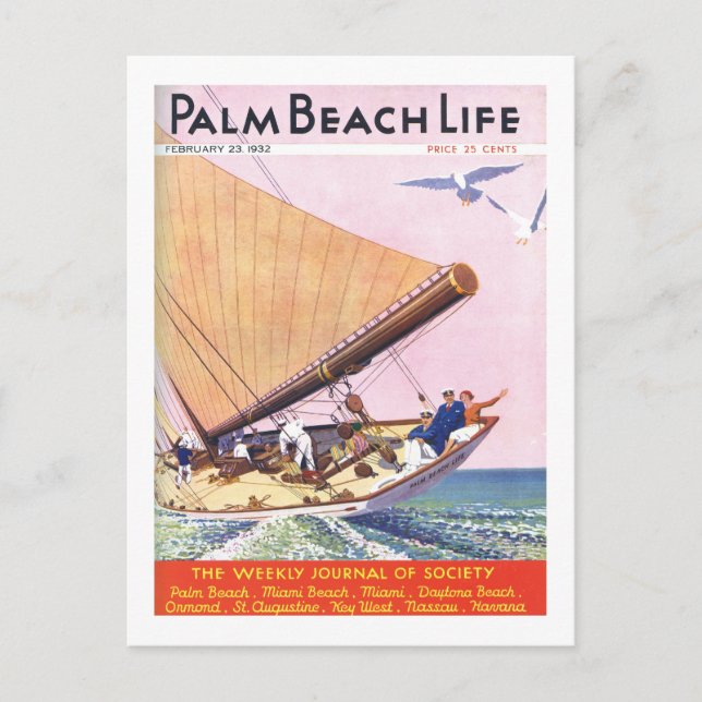 Cartão Postal Palm Beach Life #15 postard (Frente)