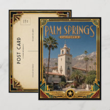 Palm Springs Califórnia Arte Deco Vintage Dourado