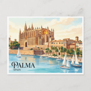 Cartão Postal Palma de Maiorca Espanha