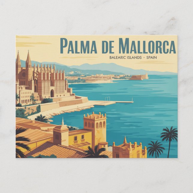 Cartão Postal Palma de Maiorca  Ilhas Baleares  (Frente)