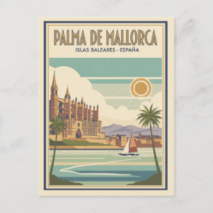 Cartão Postal Palma de Mallorca Espanha