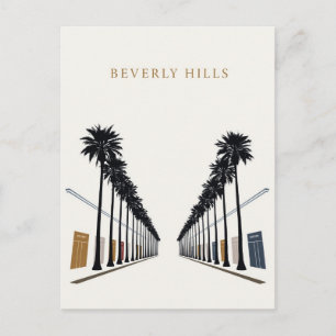 Cartão Postal Palmeira de Beverly Hills Shopping Arte