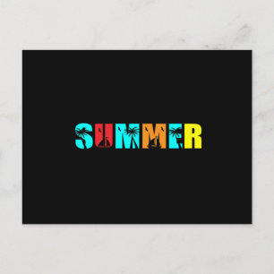 Cartão Postal palmeira de verão
