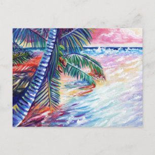 Cartão Postal Palmeiras tropicais de paisagens tropicais do para