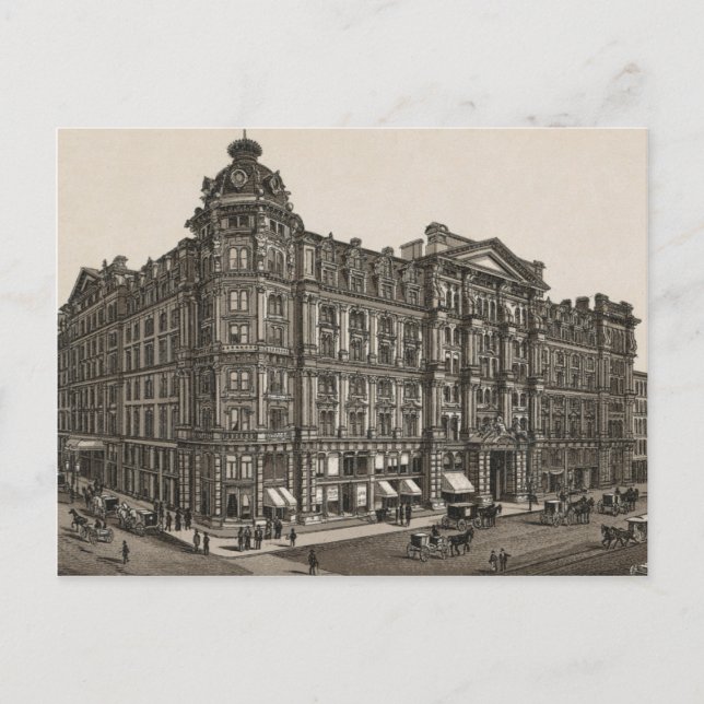 Cartão Postal Palmer House, Chicago (c. 1880) (Frente)