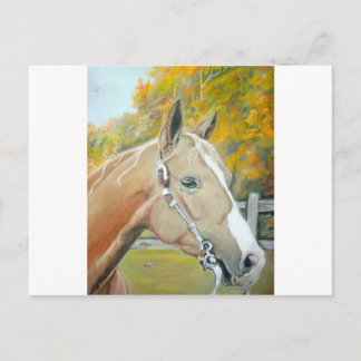 Cartão Postal Palomino, Pastel de Cavalo