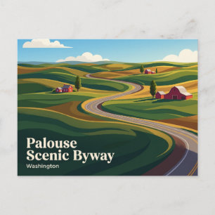 Cartão Postal Palouse Scenic Byway EUA