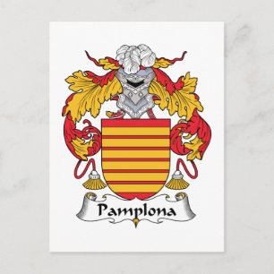 Cartão Postal Pamplona Family Crest