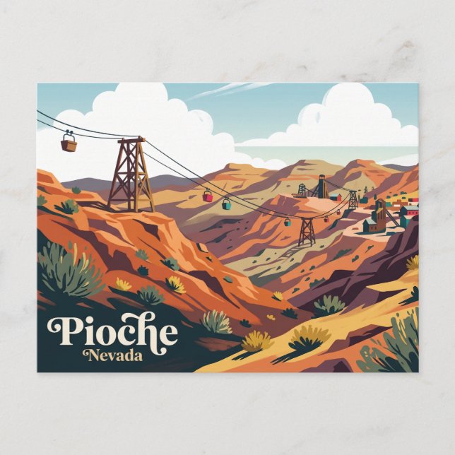 Cartão Postal Panaca e Pioche EUA (Frente)