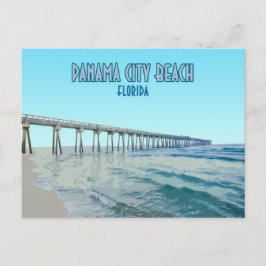 Cartão Postal Panamá City Beach Florida Vintage