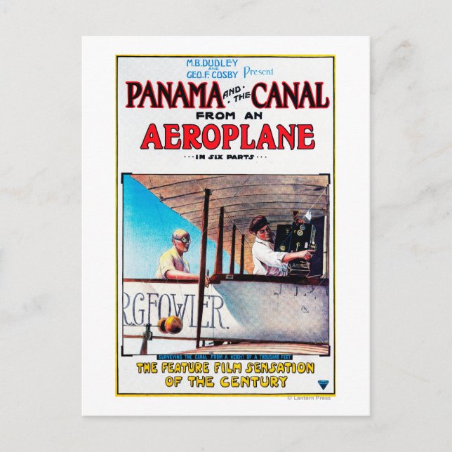 Cartão Postal Panamá e o Canal Airplane Movie Promo Poster (Frente)