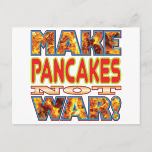 Cartão Postal Pancakes Make X