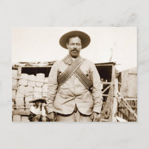 Cartão Postal Pancho Villa com bandoleiros