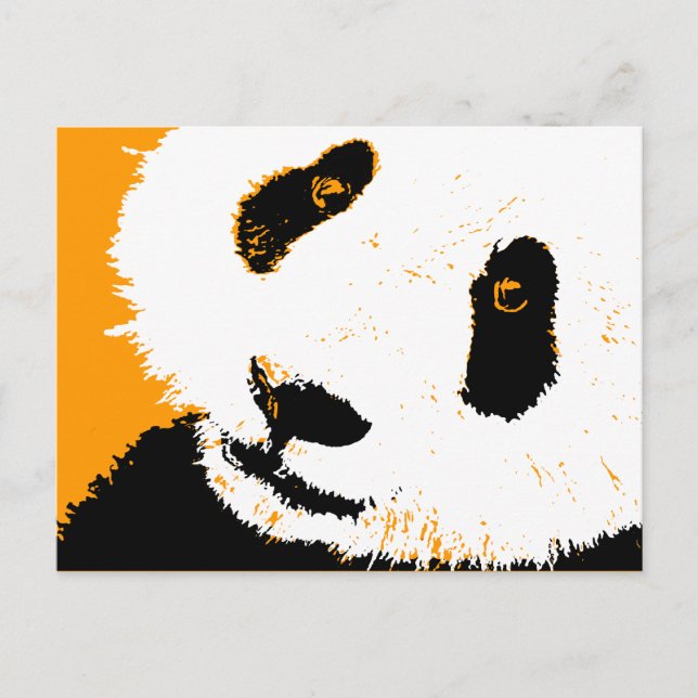 Cartão Postal panda. (Frente)