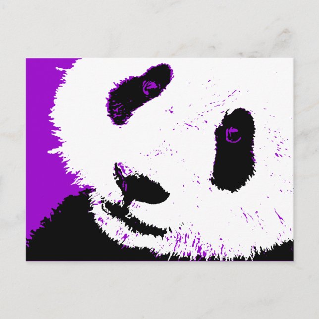 Cartão Postal panda. (Frente)
