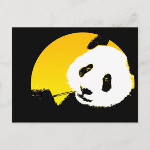 Cartão Postal panda.