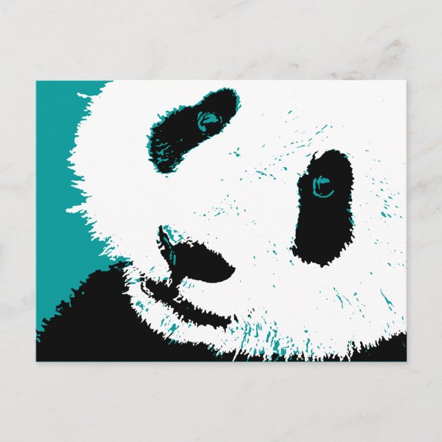 Cartão Postal panda. (Frente)